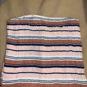 Striped tube top